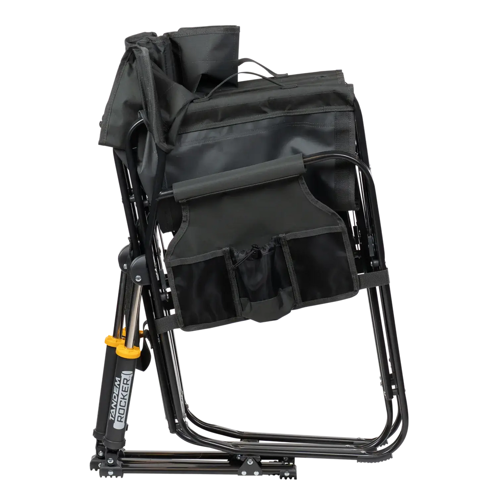 Premium All-Weather Tandem Rocker - Choice 227 - Heavy-Duty Kickback Rocker with Beverage Holder Detail