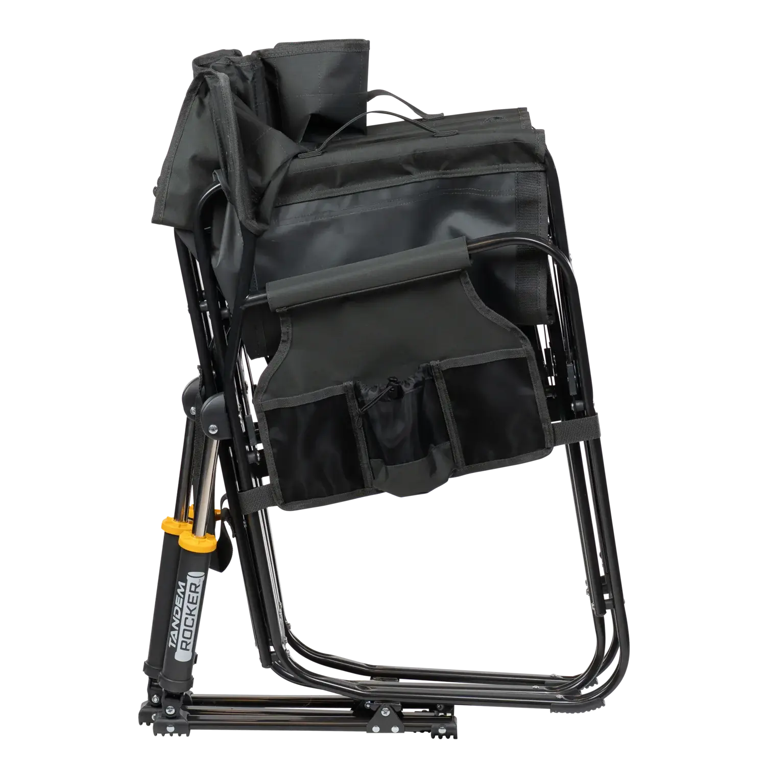 Premium All-Weather Tandem Rocker - Choice 227 - Heavy-Duty Kickback Rocker with Beverage Holder Detail