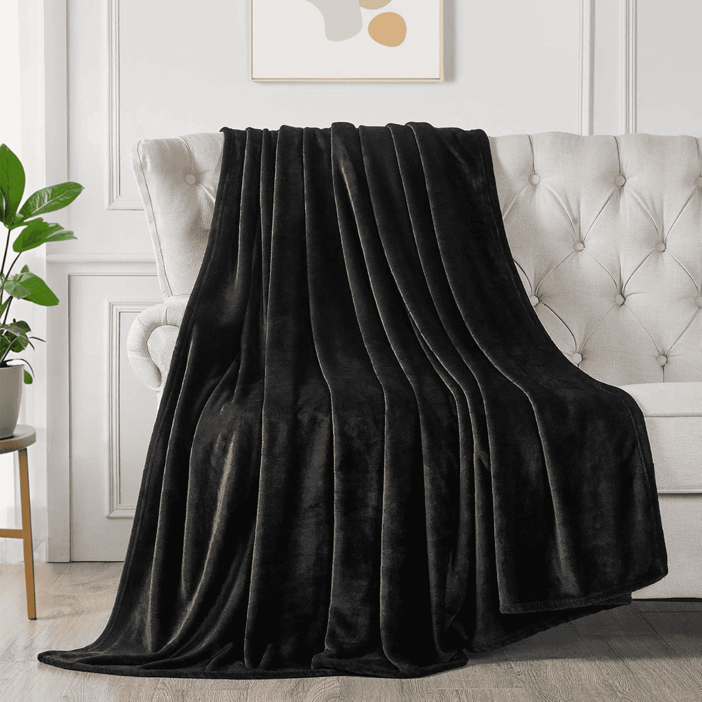 Super Soft Flannel Throw Size Blanket, Luxury Plush Cozy Fuzzy Fleece Blanket, Super Soft Warm Big Lightweight Throw Blanket All Seasons... - Cozy Fleece Throw Blanket for Couch & Bed - Default Title