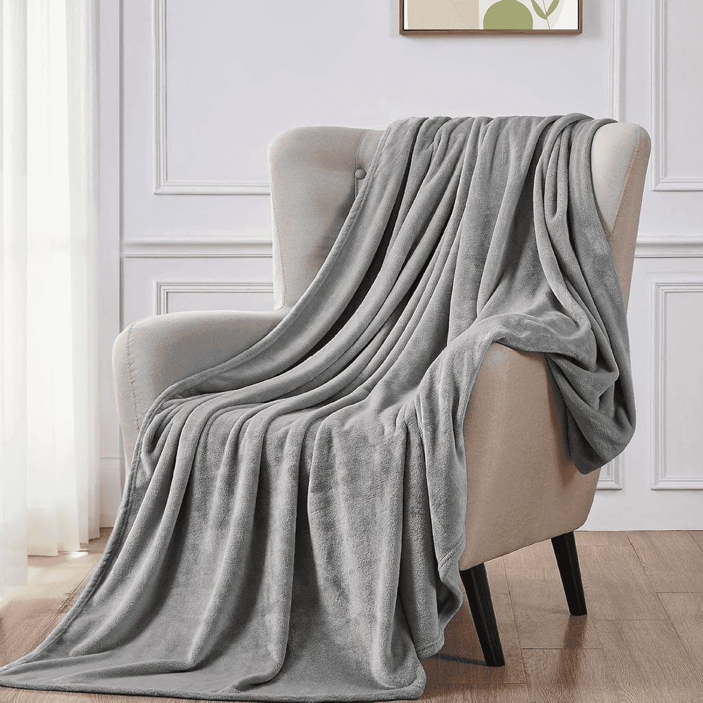 Lightweight Warm Twin Size Blanket for Bed, 60x80inch Super Cozy Soft Bed Blanket for Sleep Snap, Lightweight Reversible Blankets and ... - Lightweight Plush Warm Blanket for All Seasons - Default Title