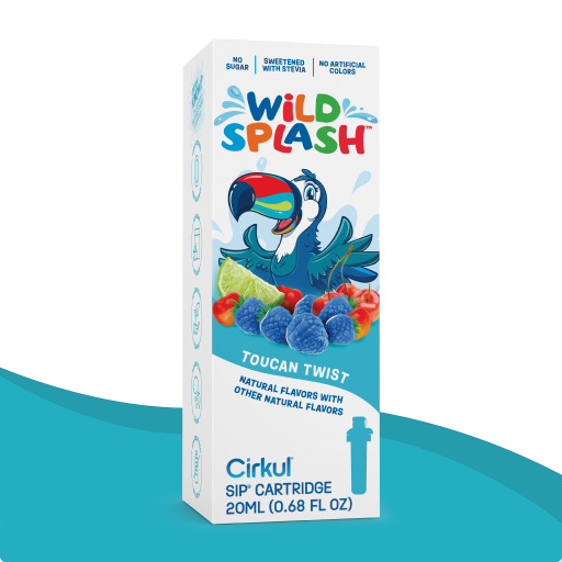 Refreshing Electrolyte Wild Splash Toucan Twist PF3X - Sugar-Free Fruit Flavor Cartridge Refill Detail